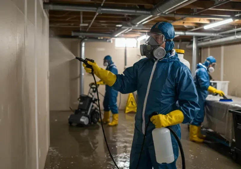 Basement Sanitization and Antimicrobial Treatment process in Fort Pierce, FL